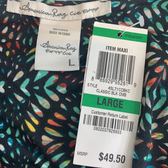 American Rag Multi Color Maxi Dress - Picture 5 of 5